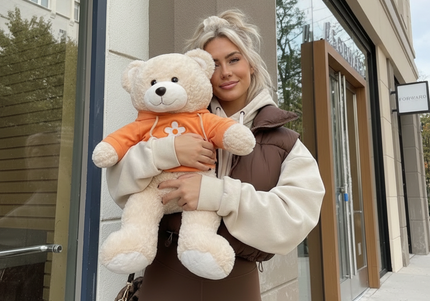 Jucărie de Lux „Teddy Cream Hug” – Ediție Colector 55 cm