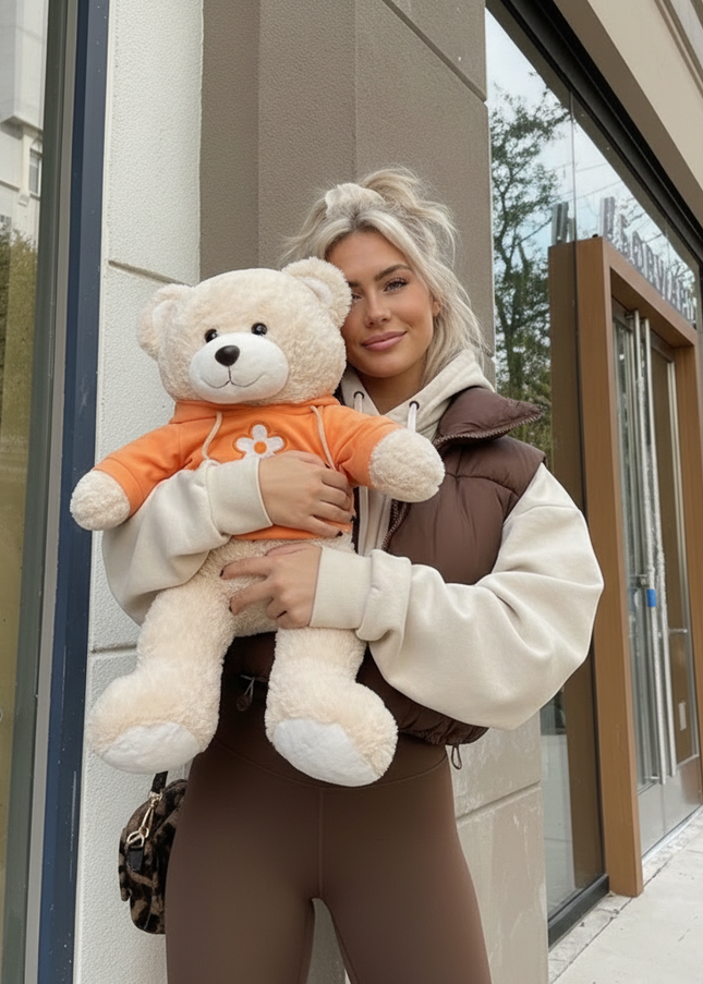 Jucărie de Lux „Teddy Cream Hug” – Ediție Colector 55 cm