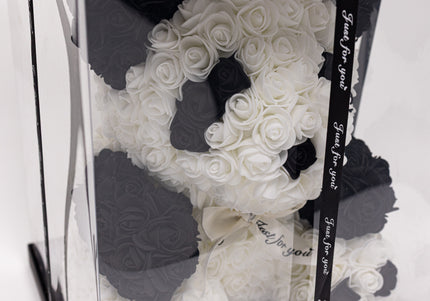 Ursulet de Lux „Panda Noir & Blanc” Artizanal
