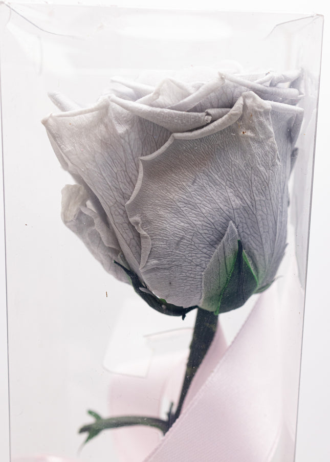 Aranjament de Lux "Silver Moon" cu Trandafir pe Tulpină