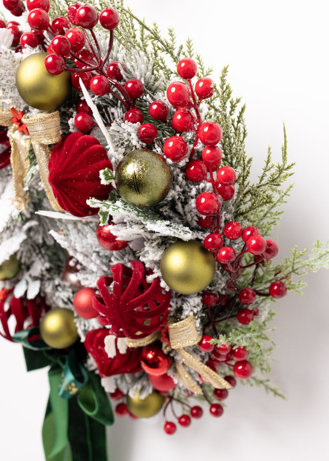 Coroniță de Crăciun "Nutcracker" cu Brad Nins și Aur