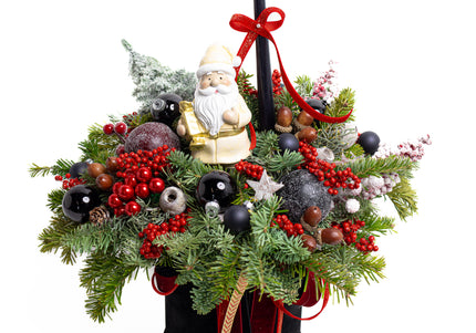 Aranjament de Crăciun Premium – Santa’s Velvet Box