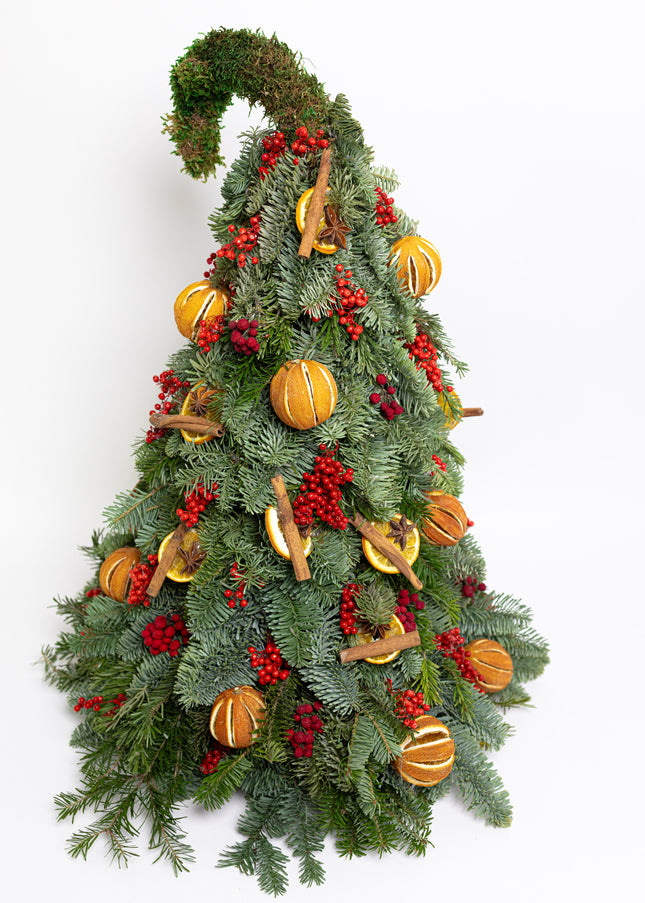 Brad de Crăciun Artizanal „Whimsical Grinch Fir”