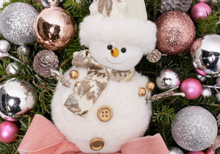 Coroniță Crăciun "Rose Gold Winter" din Brad Nobilis