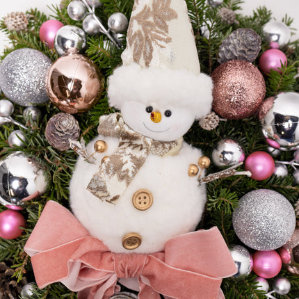 Coroniță Crăciun "Rose Gold Winter" din Brad Nobilis