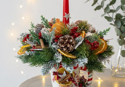 Aranjament Festiv „Zest & Pine Festive Glow”