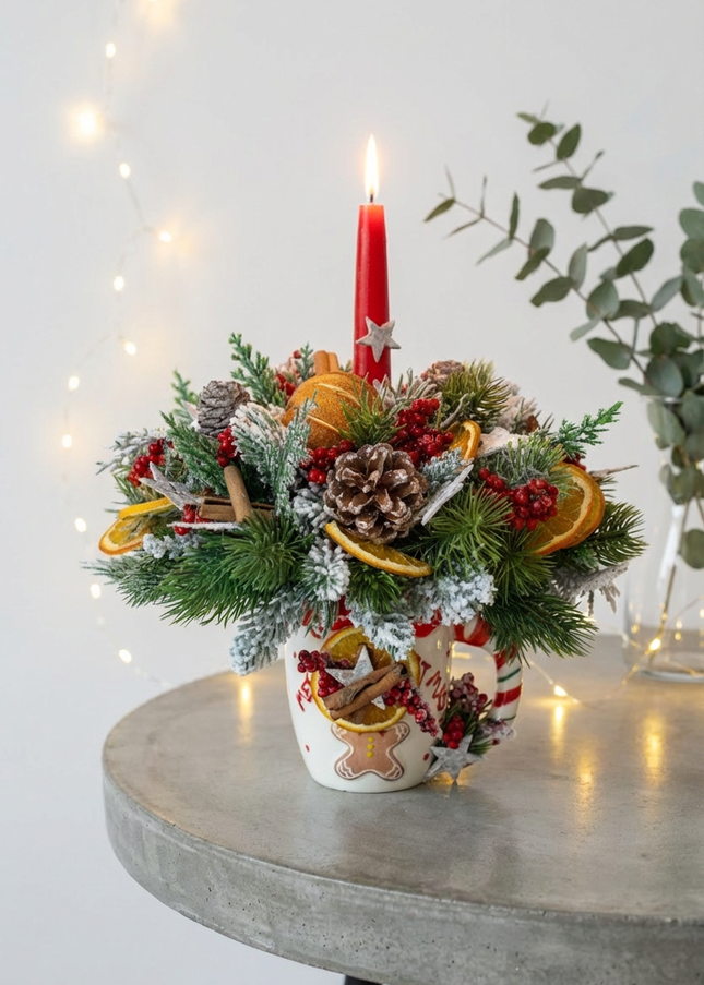 Aranjament Festiv „Zest & Pine Festive Glow”