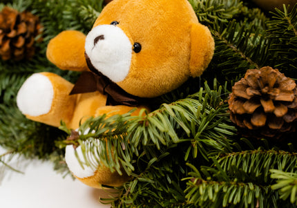 Ghirlandă de Crăciun Artizanală „Teddy Bear’s Festive Trail”