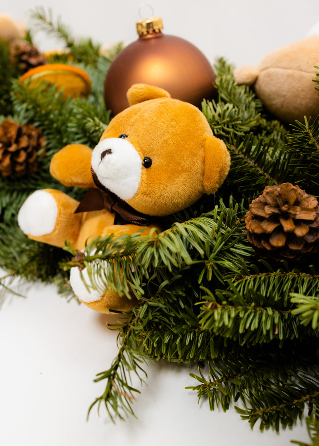 Ghirlandă de Crăciun Artizanală „Teddy Bear’s Festive Trail”