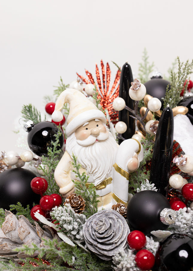 Aranjament de Lux „Santa's Velvet Grace” cu Brad 4D