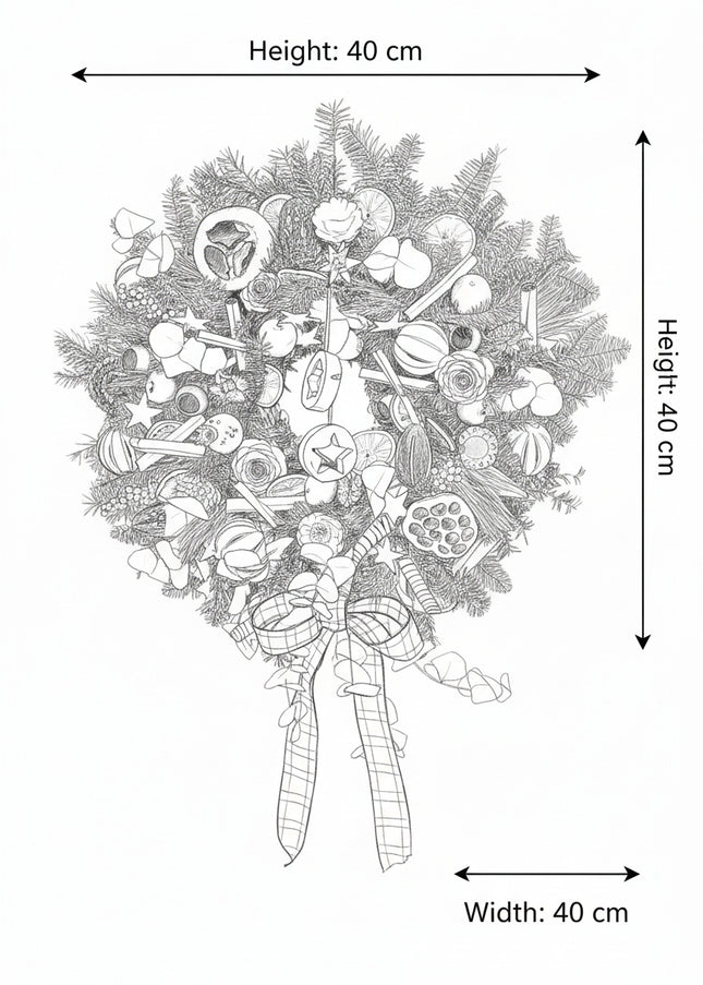 Coroniță Crăciun "Midnight Forest" din Brad Nobilis