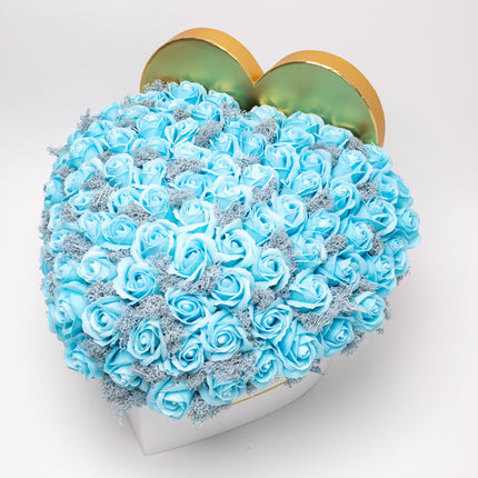 Aranjament inimă „Bleu Infinite”