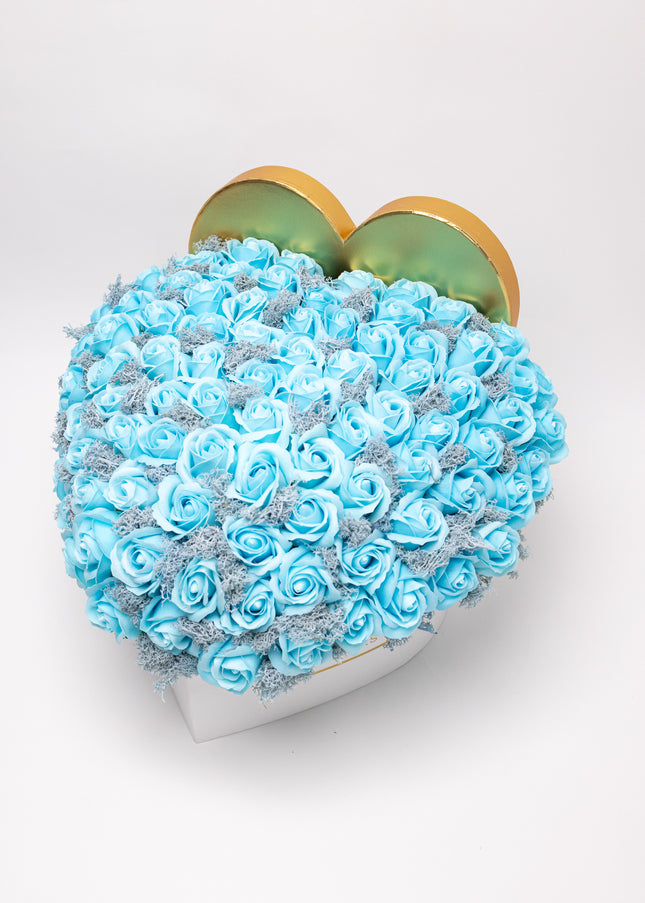 Aranjament inimă „Bleu Infinite”