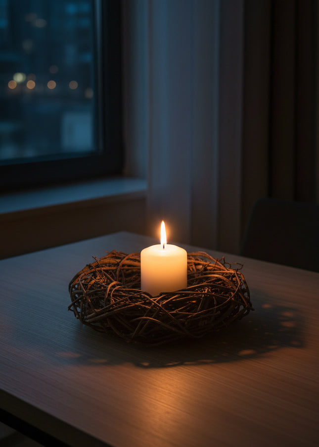 Coroniță din Răchită Naturală Maro – Bază Împletită pentru Aranjamente Florale și Decor DIY