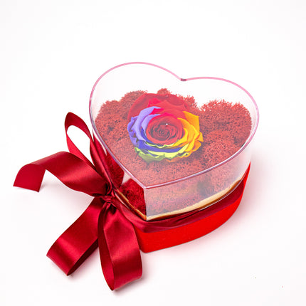 Aranjament de Lux „Eternal Rainbow” în Inimă de Cristal