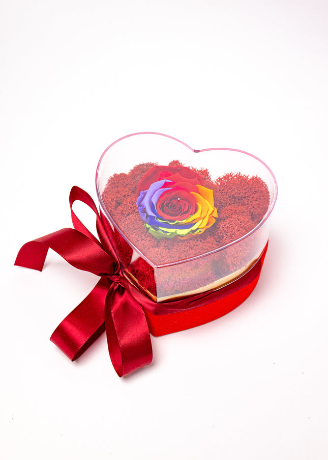 Aranjament de Lux „Eternal Rainbow” în Inimă de Cristal