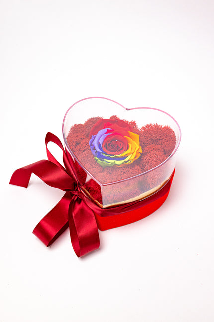 Aranjament de Lux „Eternal Rainbow” în Inimă de Cristal