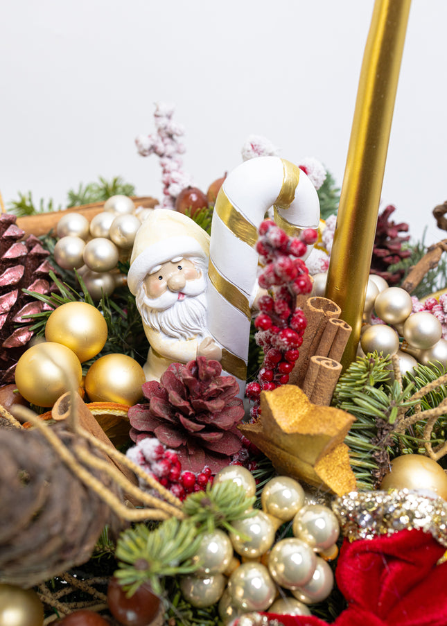 Aranjament Festiv de Crăciun „Velvet Noel Splendor”