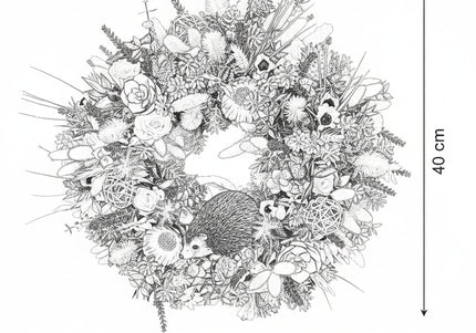 Coroniță Florală „Hedgehog’s Meadow Secret”