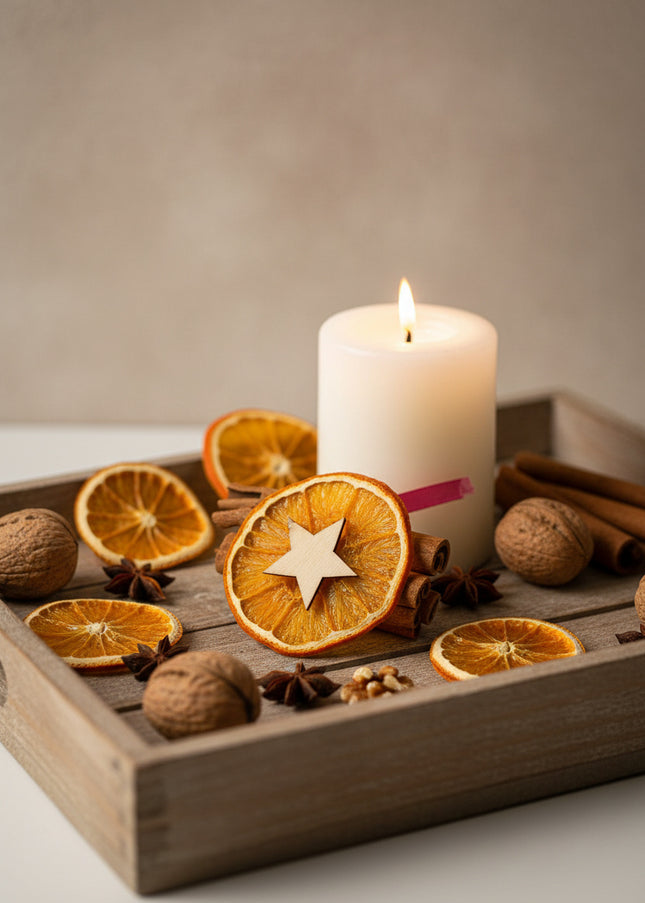 Lumânare Decorativă Artizanală „Cinnamon Angel Glow”