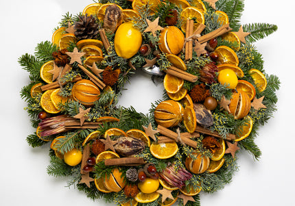 Coroniță Crăciun "Citrus & Cinnamon" Brad Nobilis Mare