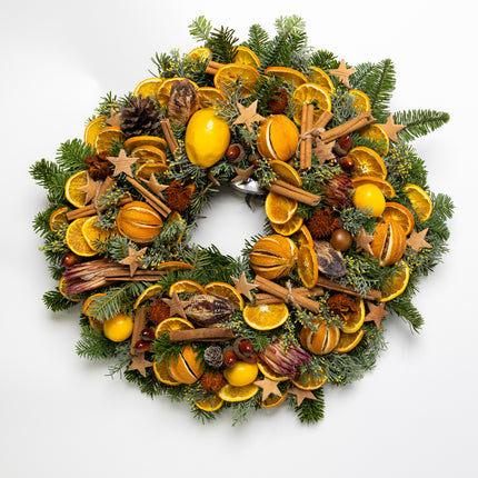 Coroniță Crăciun "Citrus & Cinnamon" Brad Nobilis Mare