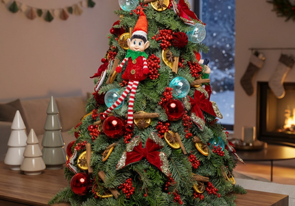 Brad de Crăciun Artizanal „The Elves' Royal Fir”