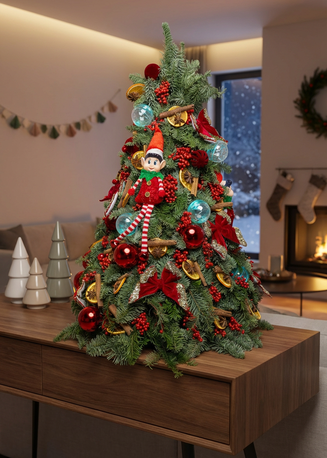 Brad de Crăciun Artizanal „The Elves' Royal Fir”
