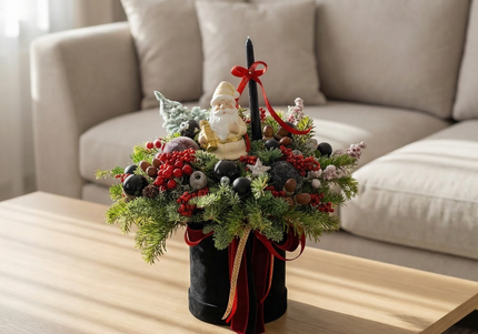 Aranjament de Crăciun Premium – Santa’s Velvet Box