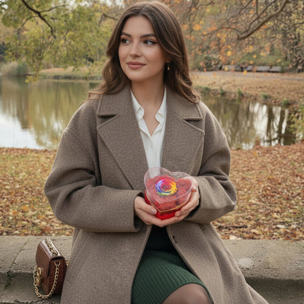 Aranjament de Lux „Eternal Rainbow” în Inimă de Cristal