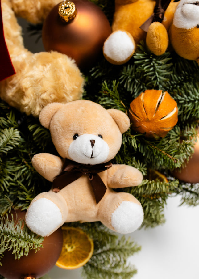 Coroniță de Crăciun Gigant „Teddy Bear’s Winter Hug”