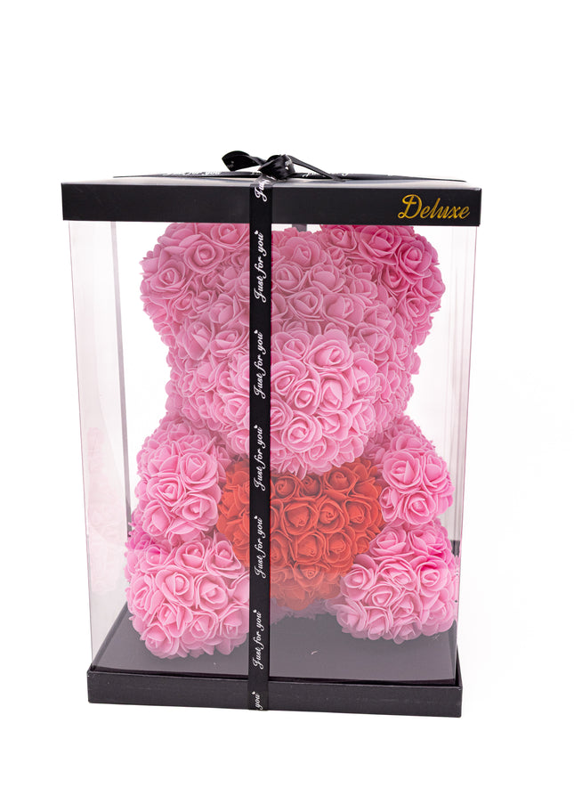 Aranjament de Lux "Rose Quartz Teddy" în Ediție Deluxe
