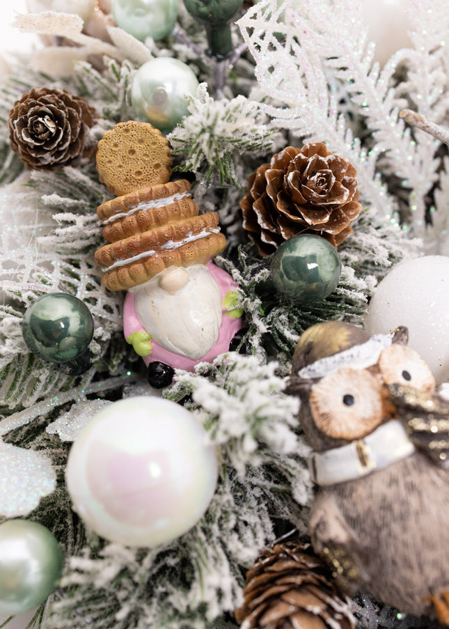 Coroniță Gigantică "Snowy Frosty" cu Brad Artificial 4D