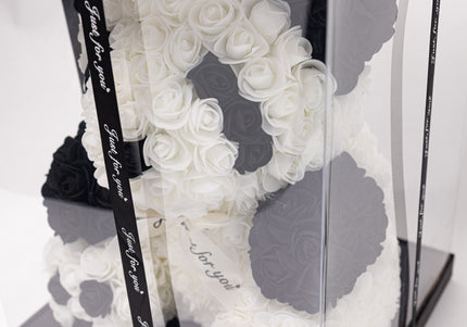 Ursulet de Lux „Panda Noir & Blanc” Artizanal
