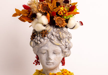 Aranjament floral „Autumn Lady” – design artistic în tonuri de toamnă