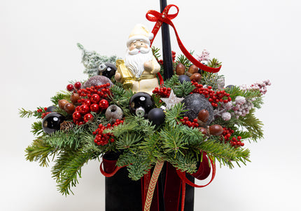 Aranjament de Crăciun Premium – Santa’s Velvet Box