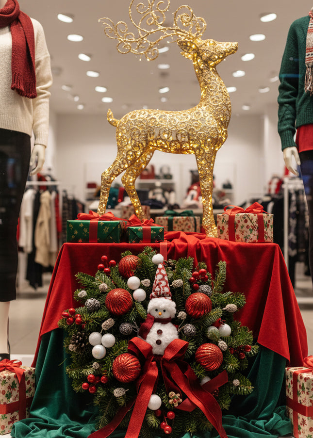 Coroniță Craciun "Holiday Joy" din Brad Natural Nobilis