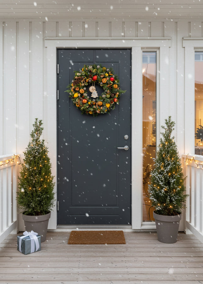 Coroniță Crăciun "Grand Winter Harvest" Mix Brad Natural