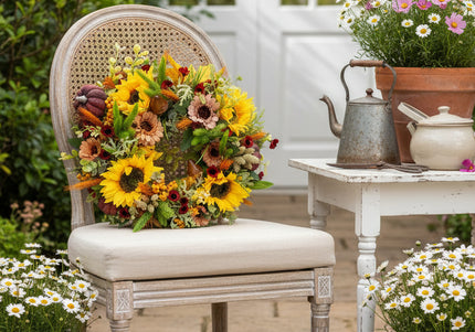 Coroniță Florală „Sun-Kissed Harvest”