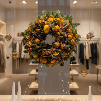 Coroniță Crăciun "Citrus & Cinnamon" Brad Nobilis Mare