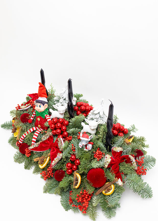 Set Complet Decor de Crăciun „The Royal Elf Trio”