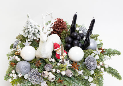 Aranjament Festiv „Nordic Frost & Velvet Cerf”