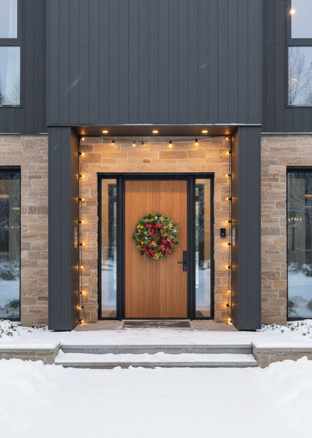 Coroniță Crăciun "Traditional Tartan" din Brad Nobilis