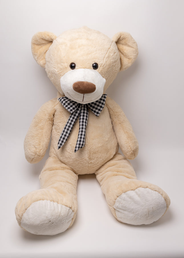 Ursulet de Lux Gigant „Beige Velvet Giant” 100cm