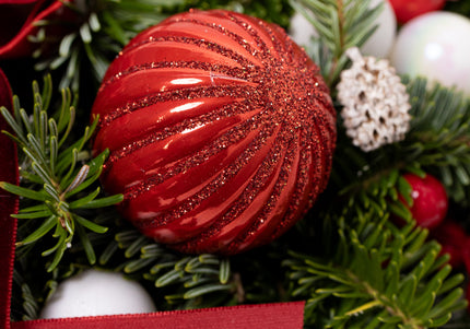 Coroniță Craciun "Holiday Joy" din Brad Natural Nobilis