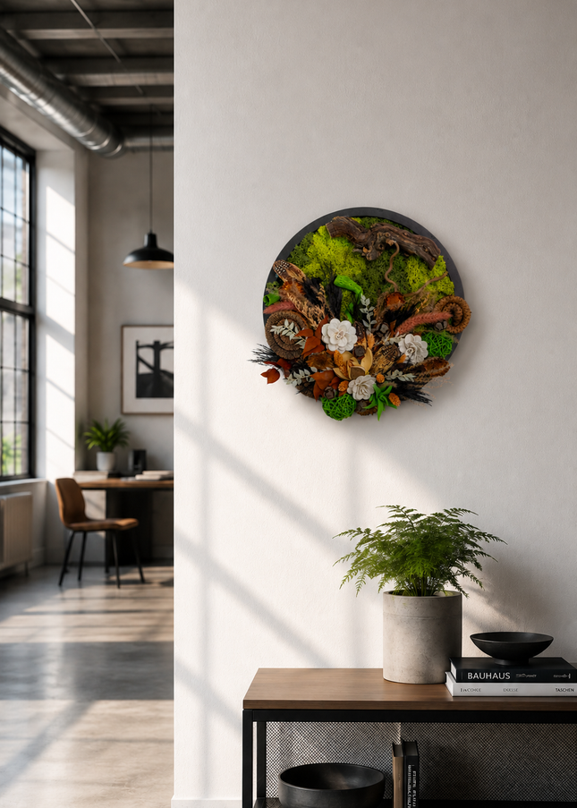 Tablou decorativ „Autumn Forest” – compoziție naturală în tonuri de toamnă