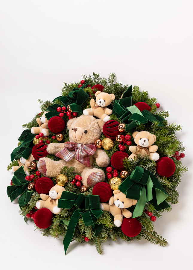 Coroniță Gigantică "Beary Christmas" din Brad Nobilis