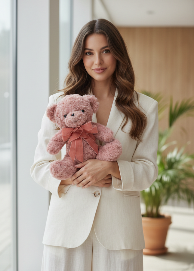 Jucărie de Lux „Rose Quartz Hug” – Ediție Boutique 30 cm