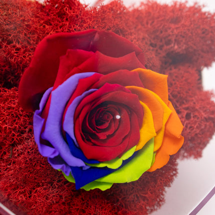 Aranjament de Lux „Eternal Rainbow” în Inimă de Cristal