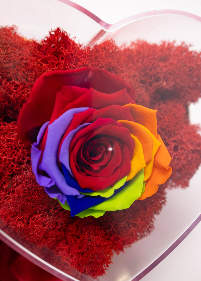 Aranjament de Lux „Eternal Rainbow” în Inimă de Cristal